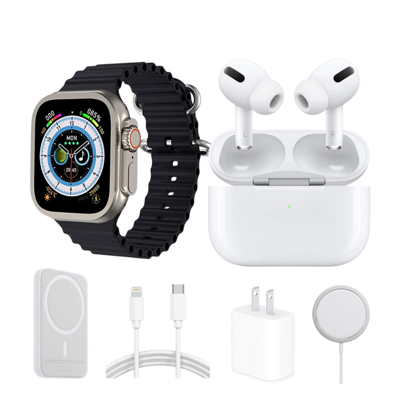 KIT SMARTWATCH + AUDÍFONOS + POWER BANK - PROMOCION CIERRE DE TIENDA * ENVÍO GRÁTIS