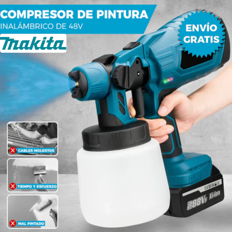 COMPRESOR INALÁMBRICO MAKITA DE PINTURA 48V – PROMOCION CIERRE DE TIENDA * ENVÍO GRATIS