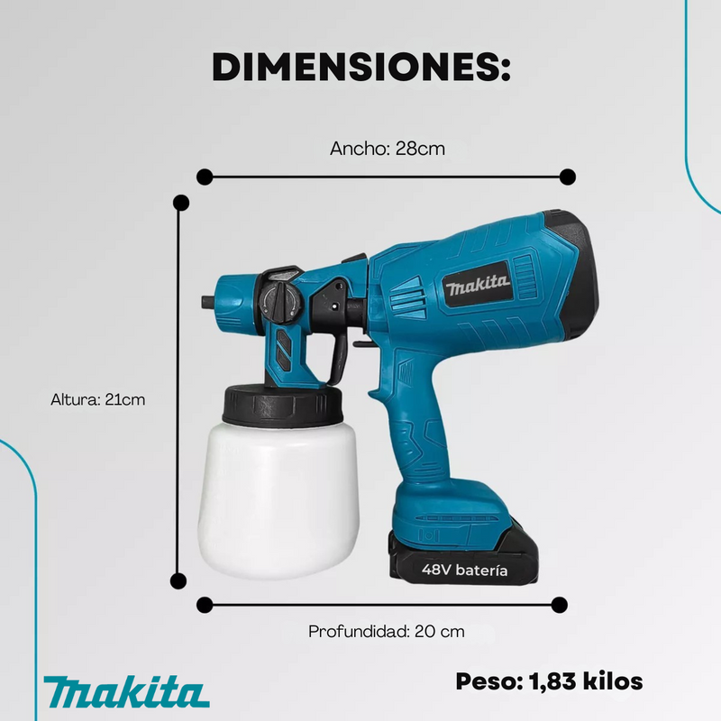 COMPRESOR INALÁMBRICO MAKITA DE PINTURA 48V – PROMOCION CIERRE DE TIENDA * ENVÍO GRATIS