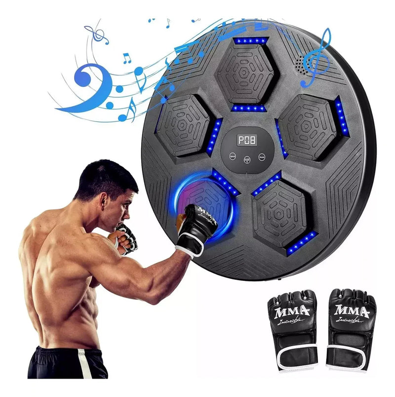 BOXFIT© - MÁQUINA DE BOXEO MUSICAL + GUANTES - CONTRA ENTREGA e ENVÍO GRATIS